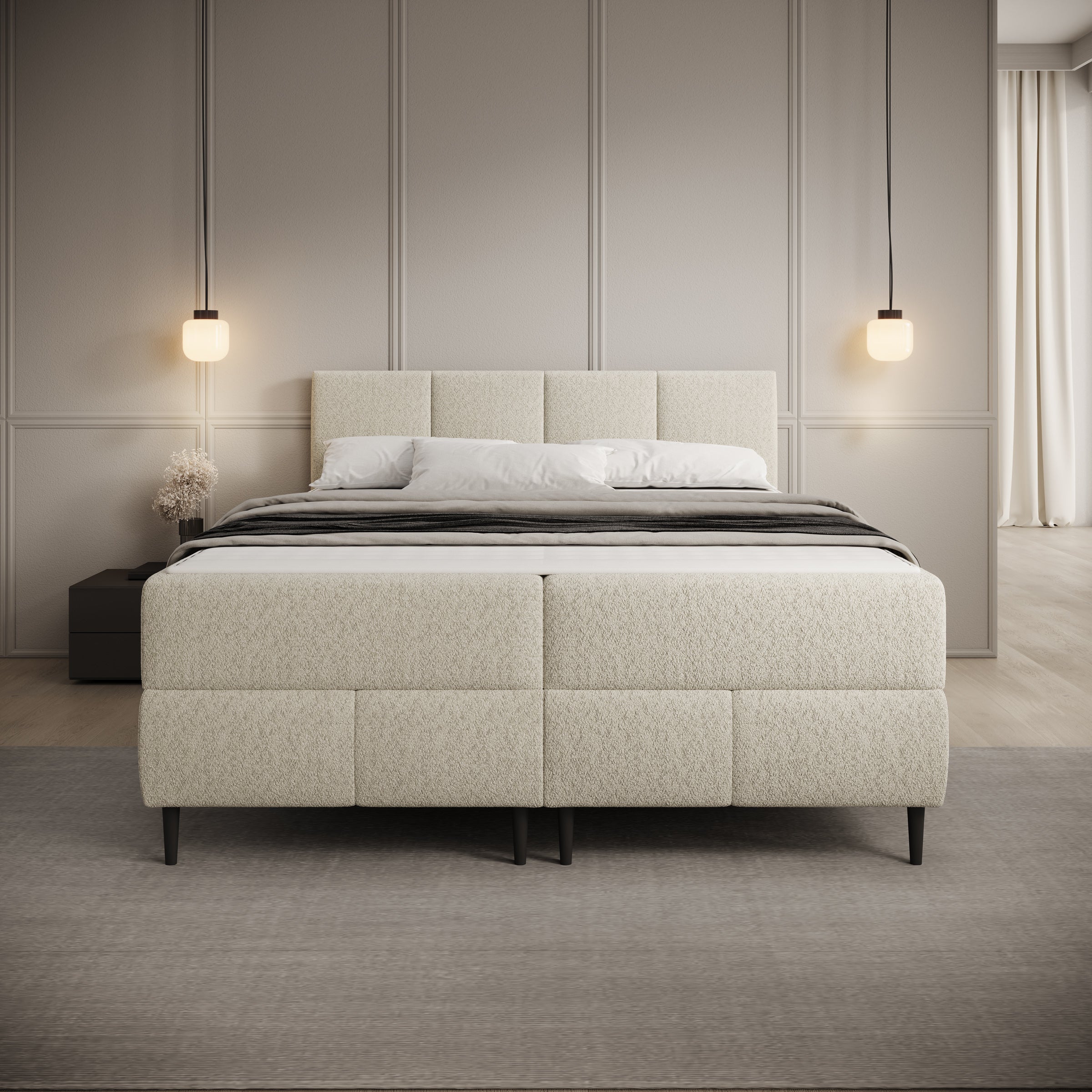 boxspring 140x200 met opbergruimte